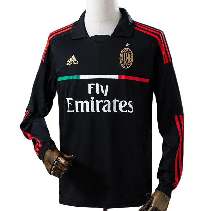 Camisola Retro AC Milan Alternativa 11/12 Manga Comprida