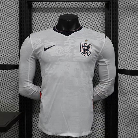 Camisola Inglaterra Principal 2026 Manga Comprida - Versão Jogador