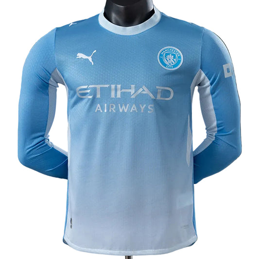 Camisola Manchester City FC Principal 26/27 Manga Comprida - Versão Jogador
