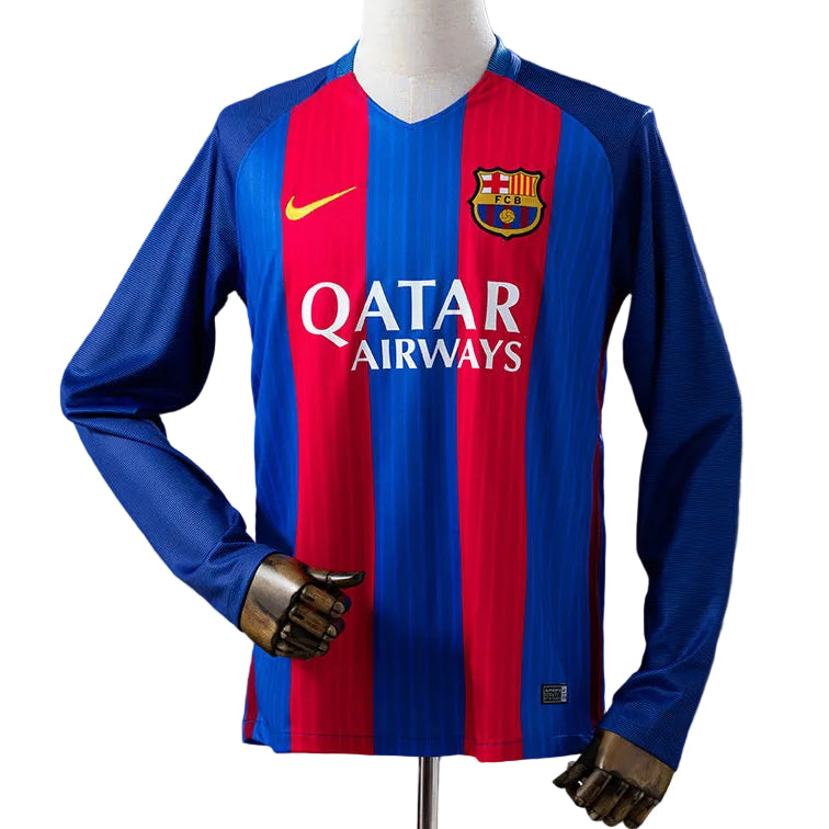 Camisola Retro FC Barcelona Principal 16/17 Manga Comprida
