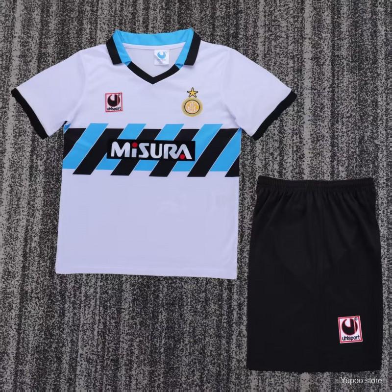 Equipamento Criança Retro Inter de Milão Alternativo 90/91
