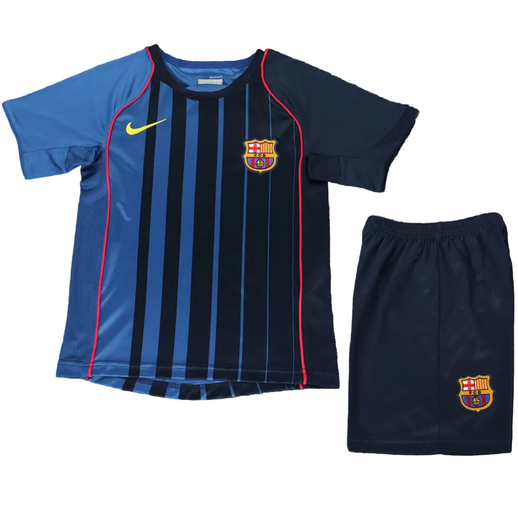 Equipamento Criança Retro FC Barcelona Alternativa 04/05