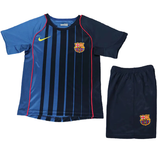 Equipamento Criança Retro FC Barcelona Alternativa 04/05