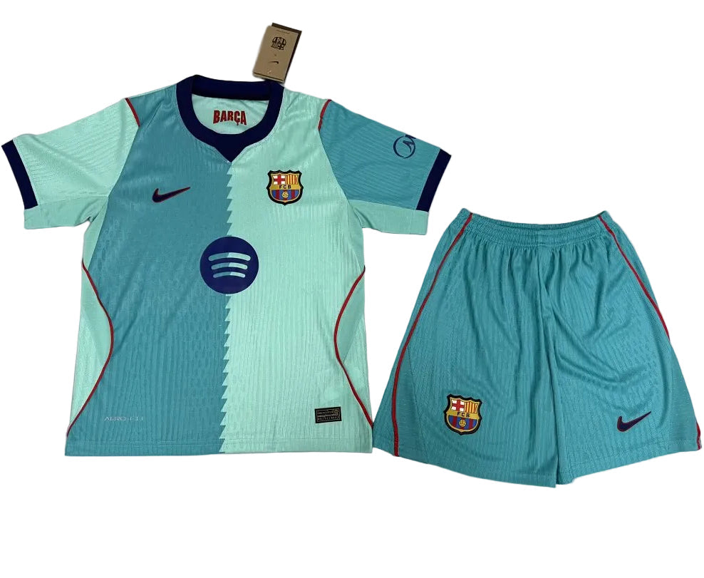 Equipamento Criança FC Barcelona Terceira 26/27