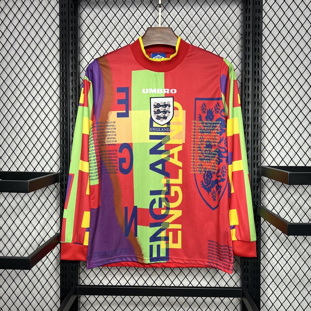 Retro Inglaterra Guarda-Redes 2002 Manga Comprida