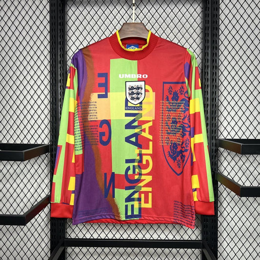 Retro Inglaterra Guarda-Redes 2002 Manga Comprida