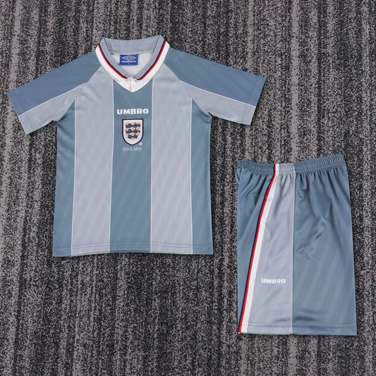 Retro Inglaterra Equipamento Criança Alternativa 1996