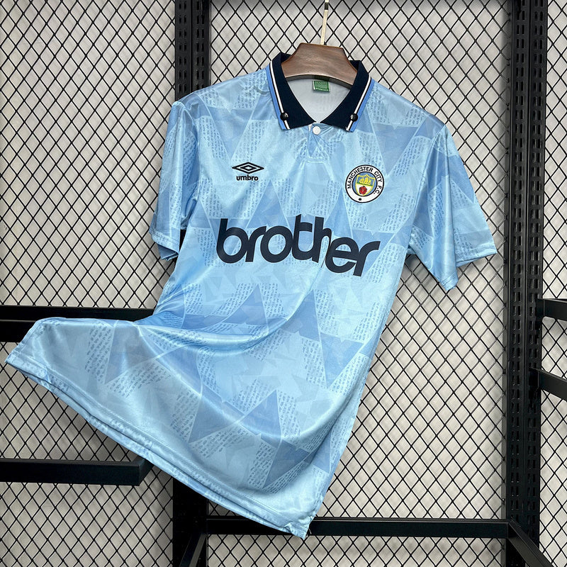 Camisola Retro Manchester City F.C. Principal 89/91