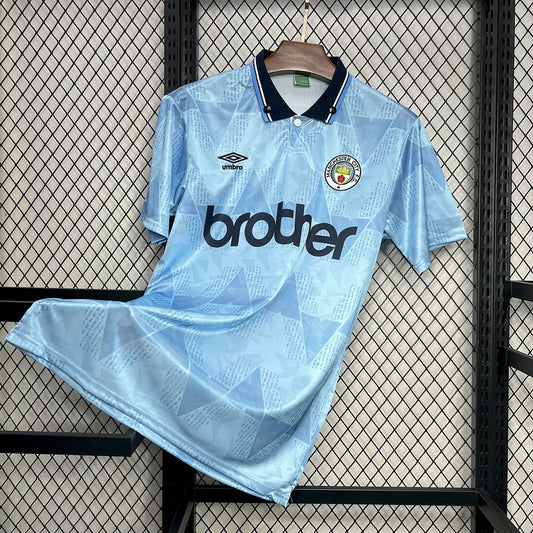 Camisola Retro Manchester City F.C. Principal 89/91