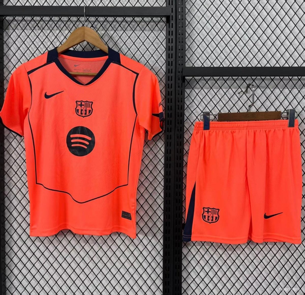 Equipamento Criança Barcelona Terceiro 2025/26