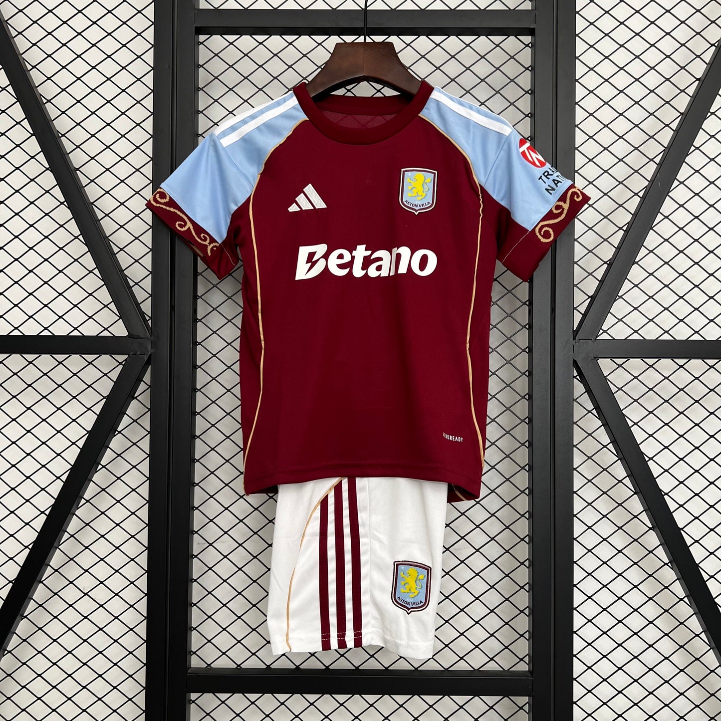 Equipamento Criança Aston Villa Principal 25/26