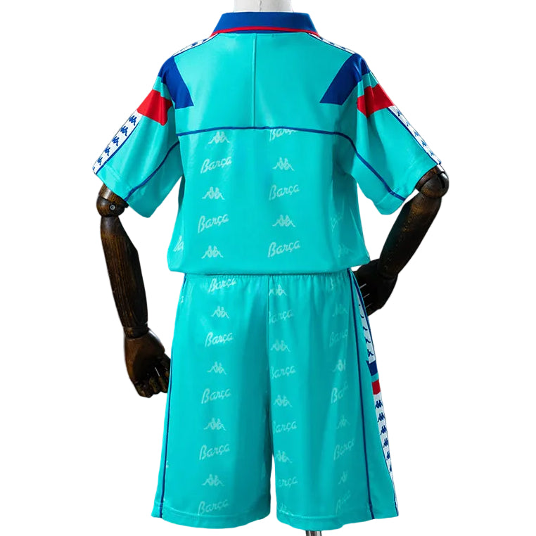 Equipamento Criança Retro FC Barcelona Alternativa 92/95