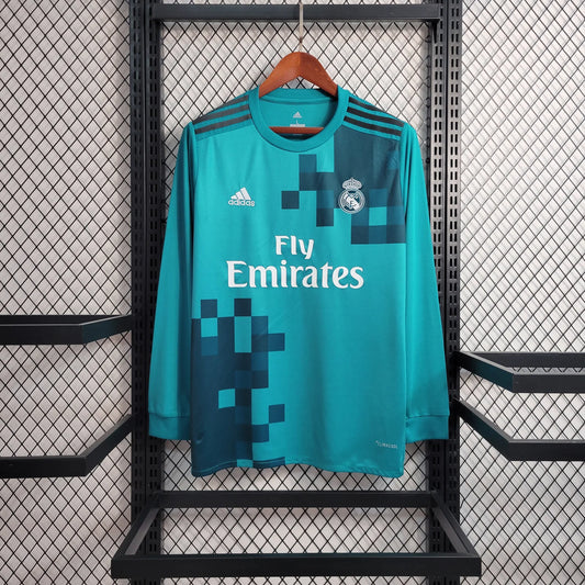Retro Real Madrid Terceira 2017/18 Manga Comprida