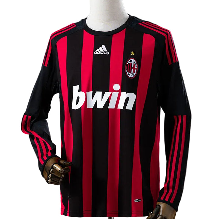 Camisola Retro AC Milan Principal 08/09 Manga Comprida