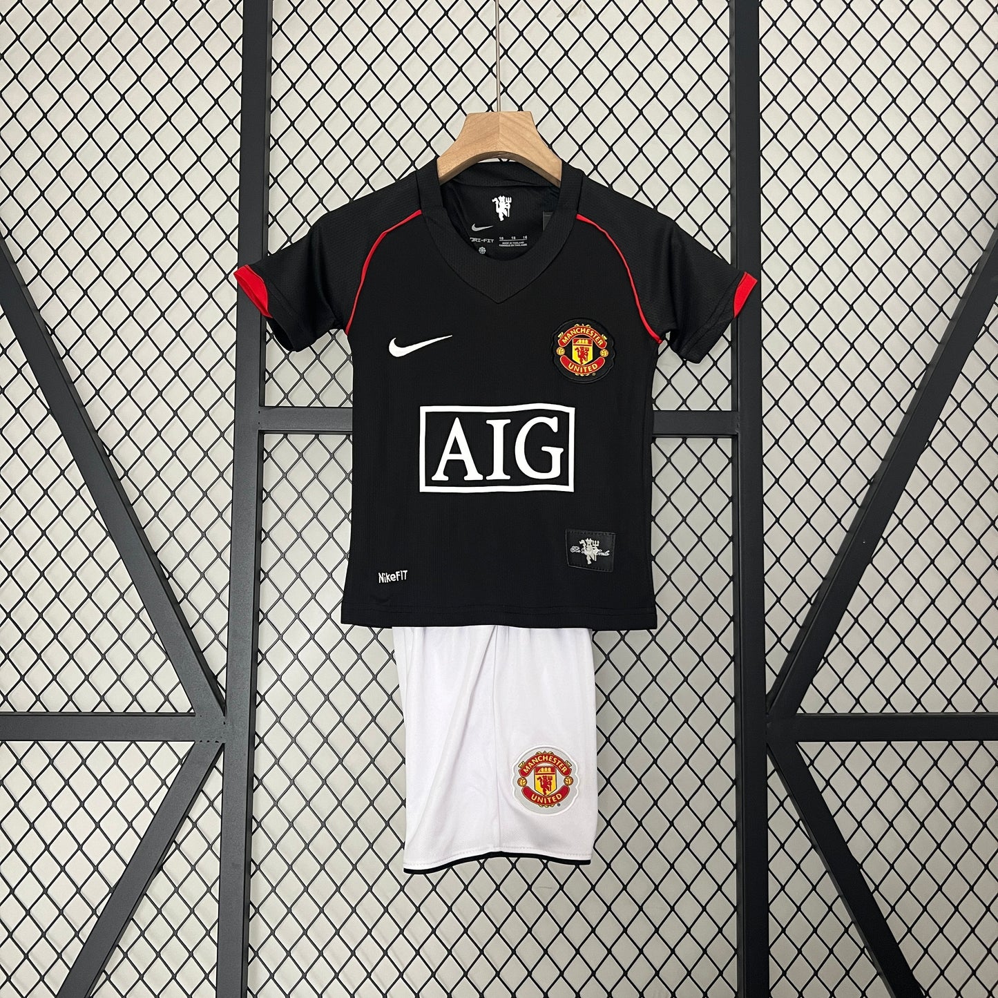 Equipamento Criança Retro Manchester United F.C. Alternativo 07/08