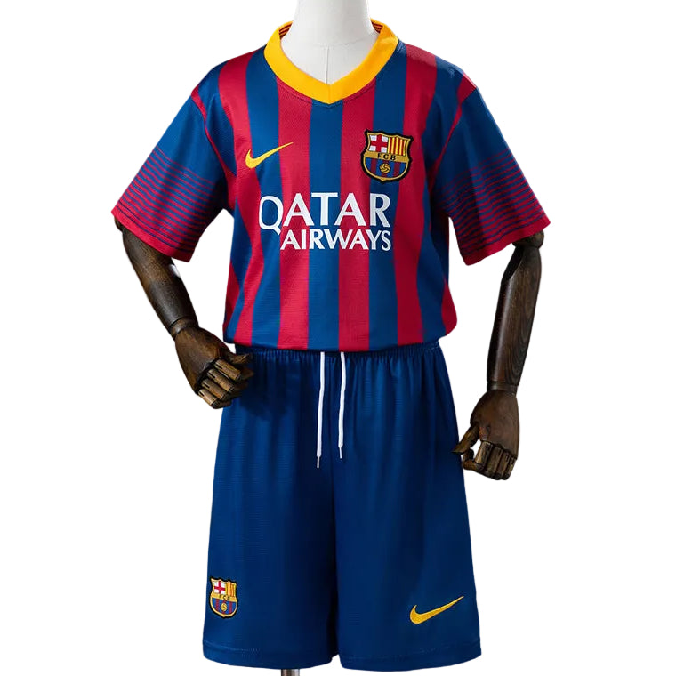 Equipamento Criança Retro FC Barcelona Principal 13/14