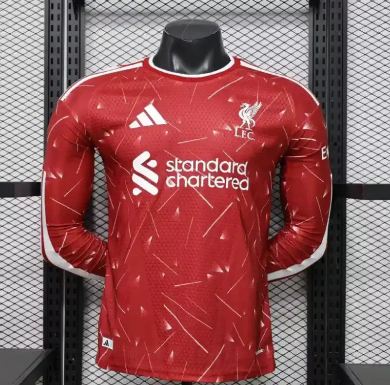 Camisola Liverpool Principal 26/27 Manga Comprida - Versão Jogador