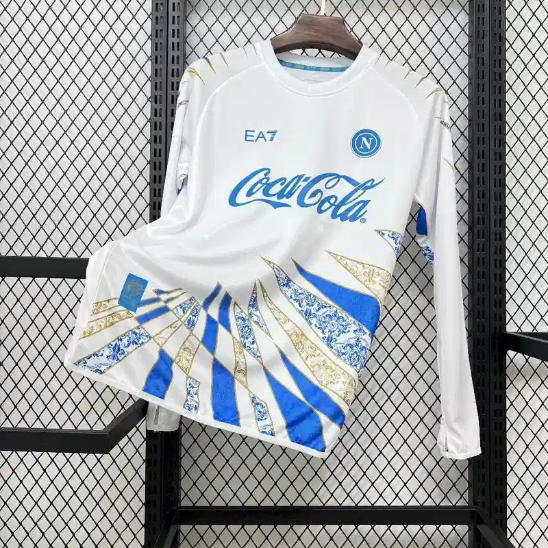 Camisola Napoli Aquecimento 25/26 Manga Comprida