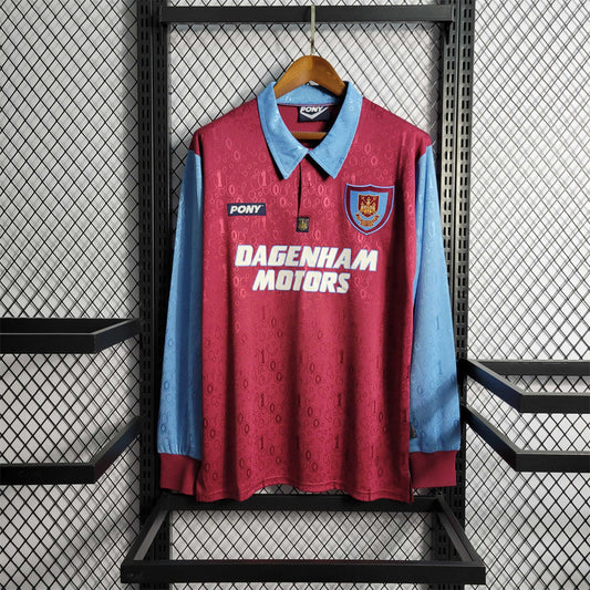 Retro West Ham United 1996/97 Manga Comprida