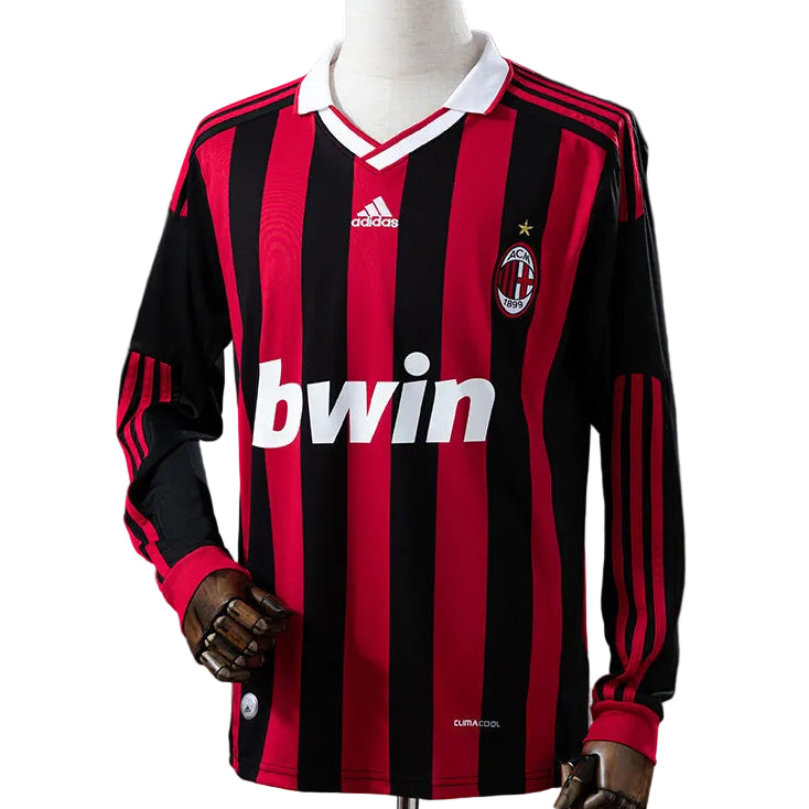 Camisola Retro AC Milan Principal 09/10 Manga Comprida