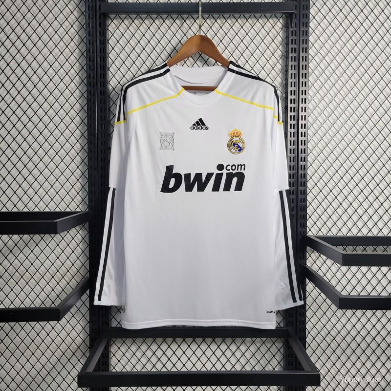 Retro Real Madrid Principal 2009/10 Manga Comprida