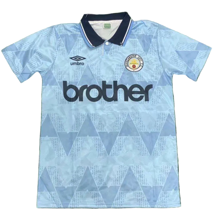 Camisola Retro Manchester City FC Principal 89/91