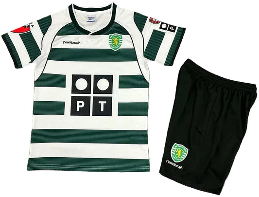 Equipamento Criança Retro Sporting CP Principal 01/03