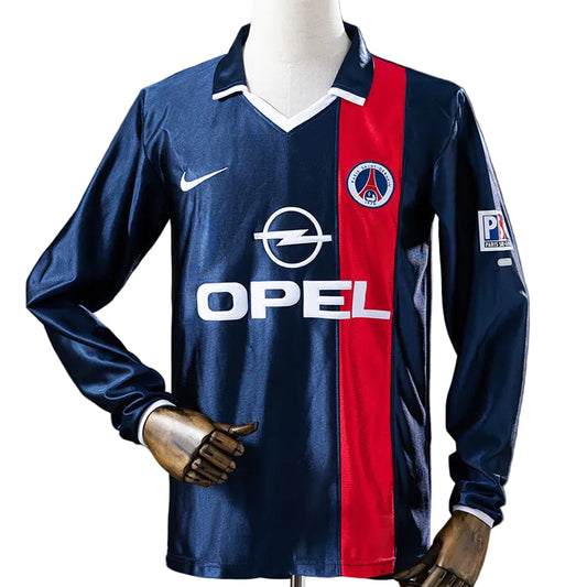 Camisola Retro Paris Saint-Germain Principal 01/02 Manga Comprida