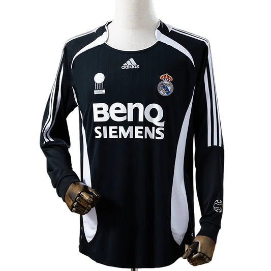 Camisola Retro Real Madrid CF Alternativa 06/07 Manga Comprida