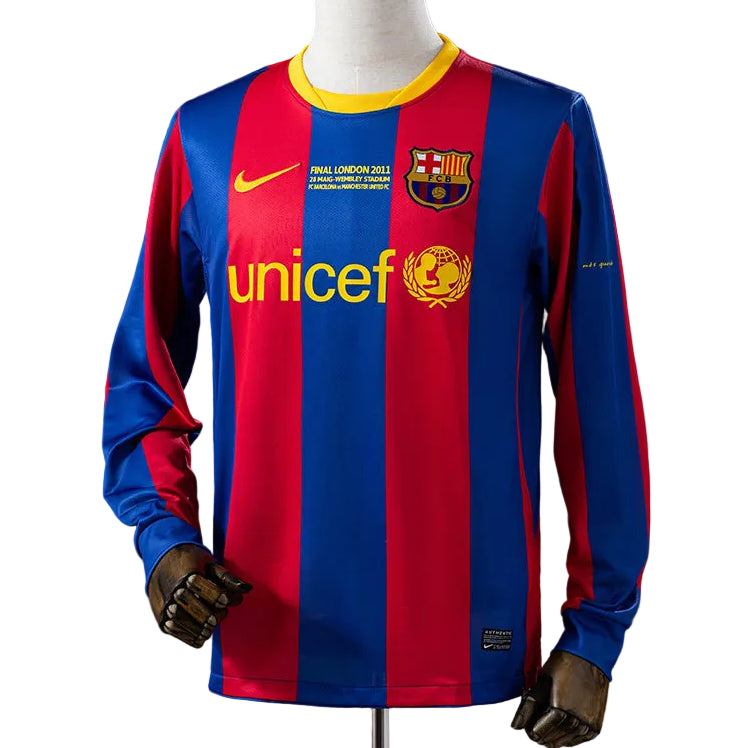 Camisola Retro FC Barcelona Principal 10/11 Manga Comprida
