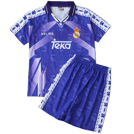 Equipamento Criança Retro Real Madrid CF Alternativa 96/97