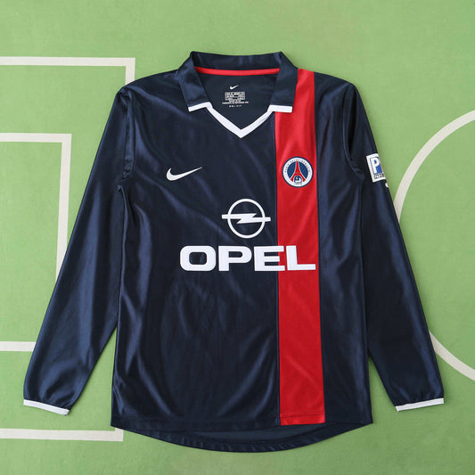 Camisola Retro Paris Saint-Germain Principal 2001/02 Manga Comprida