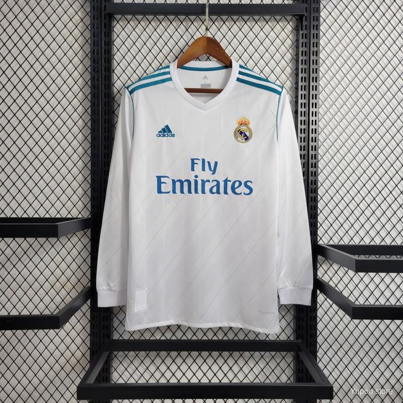 Retro Real Madrid Principal 2017/18  Manga Comprida