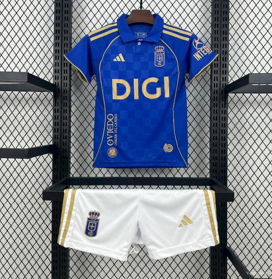Equipamento Criança Real Oviedo Principal 2025/26