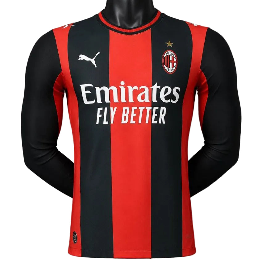 Camisola AC Milan Principal 26/27 Manga Comprida - Versão Jogador