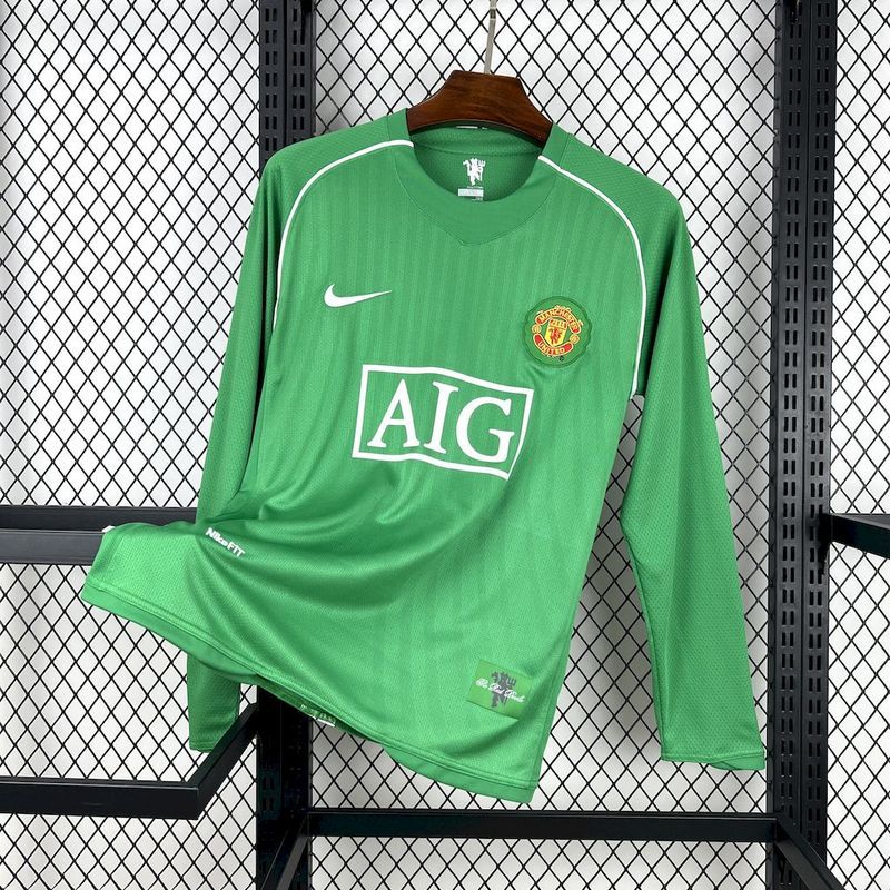 Camisola Retro Manchester United F.C. Guarda-Redes 07/08 Manga Comprida