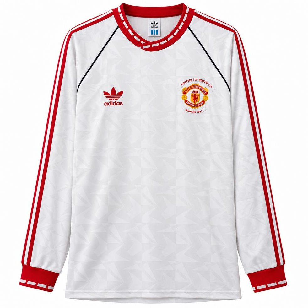 Camisola Retro Manchester United FC Alternativa 91/92 Manga Comprida