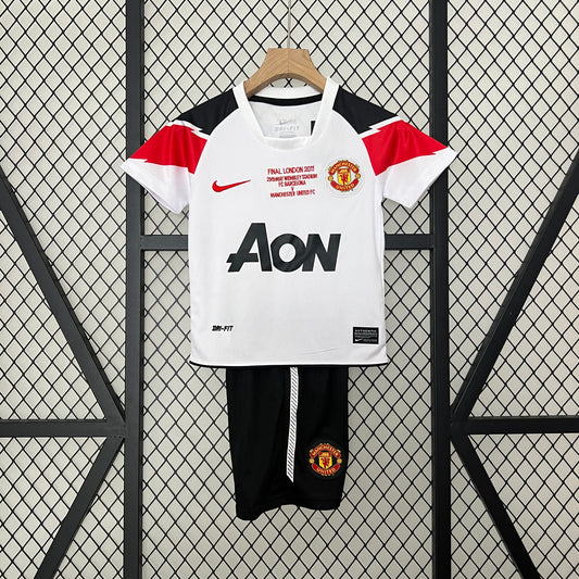 Equipamento Criança Retro Manchester United F.C. Alternativa 10/11