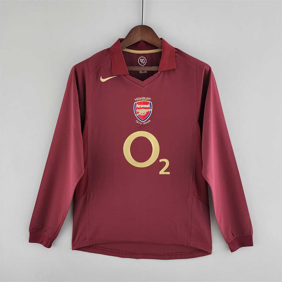 Camisola Retro Arsenal F.C. Principal 05/06 Manga Comprida