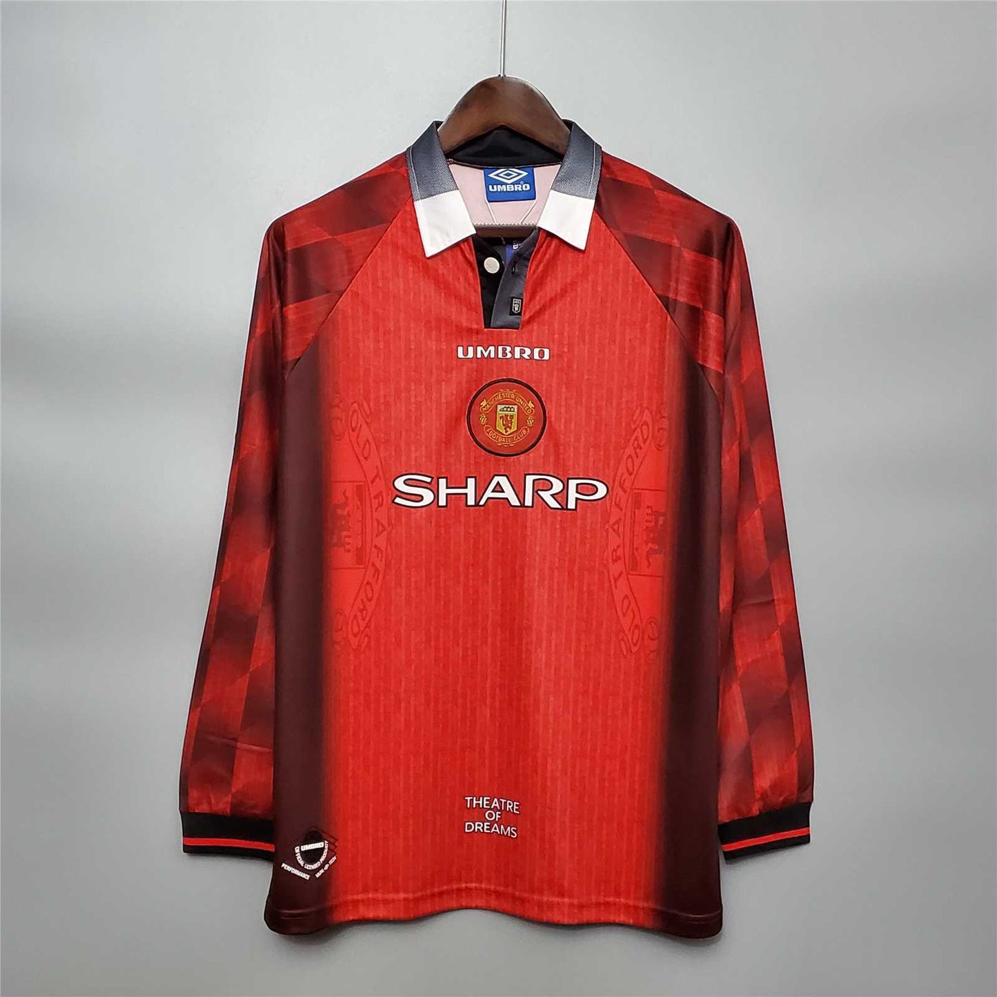 Camisola Retro Manchester United F.C. 96/97 Manga Comprida