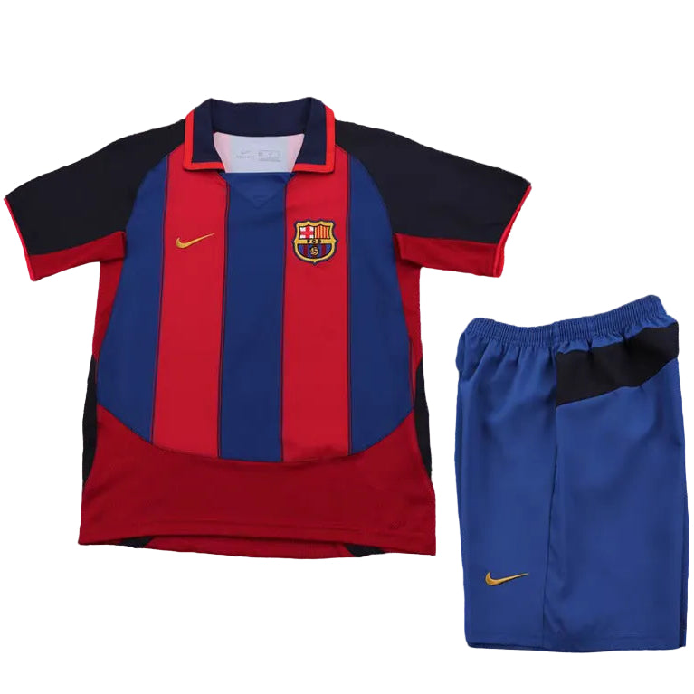Equipamento Criança Retro FC Barcelona Principal 03/04