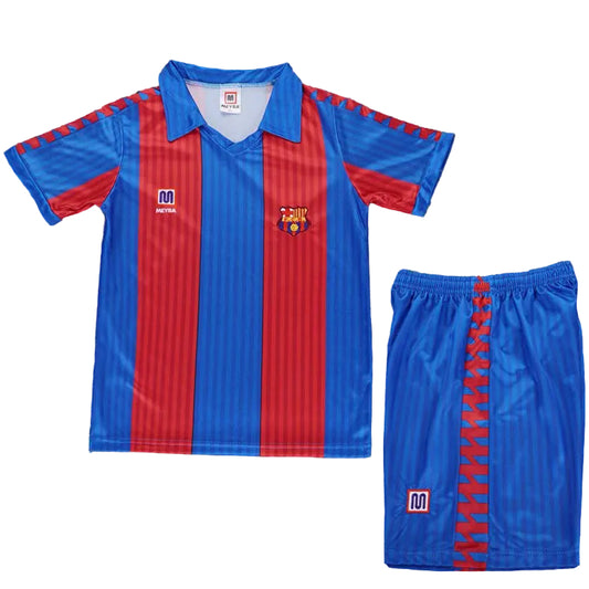 Equipamento Criança Retro FC Barcelona Principal 90/91