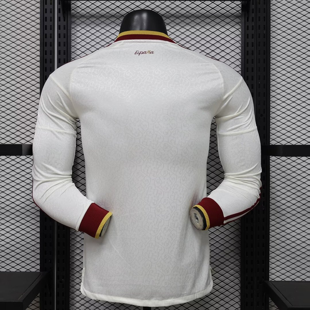 Camisola Espanha Alternativa 2026 Manga Comprida - Versão Jogador