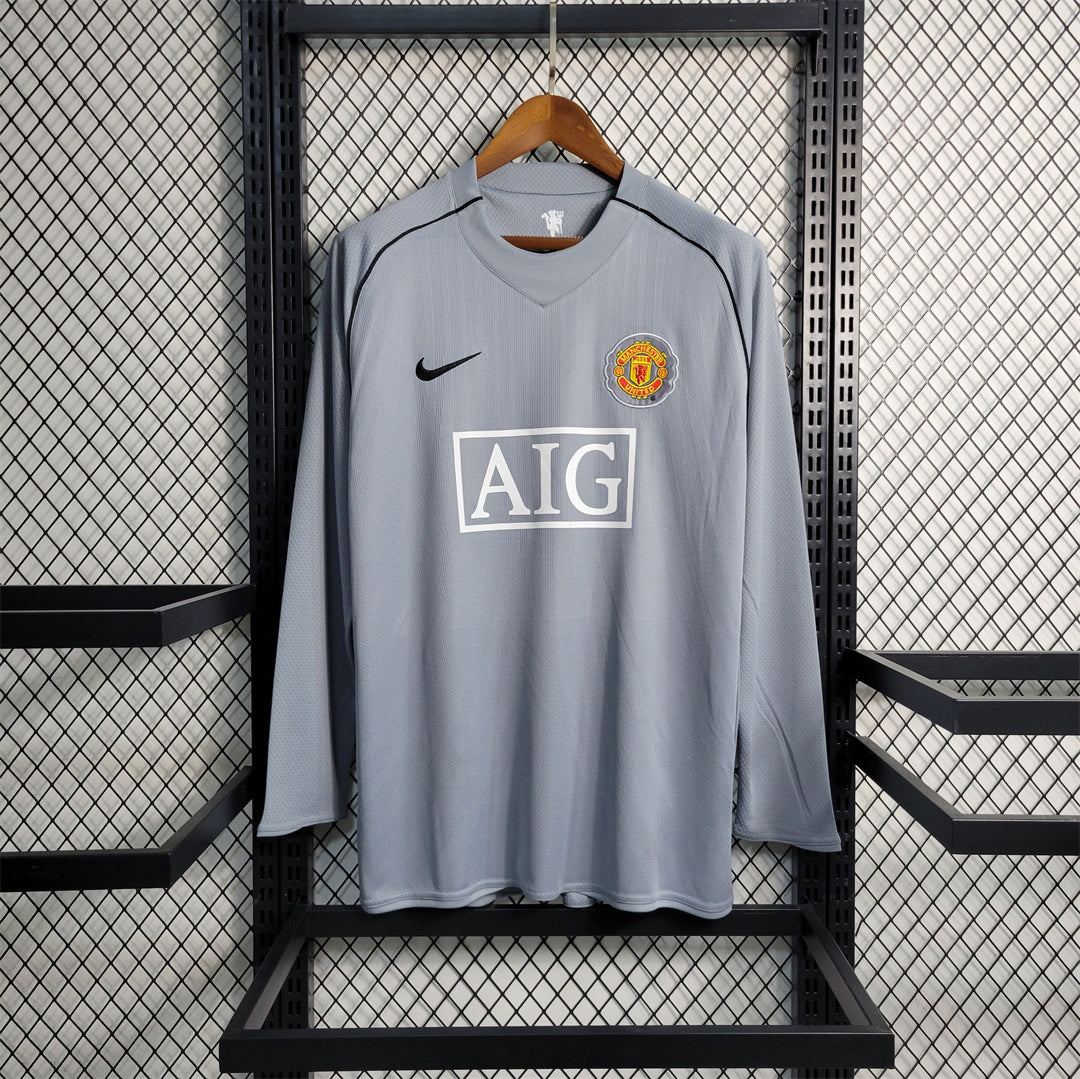 Camisola Retro Manchester United F.C. Guarda-Redes 07/08 Manga Comprida