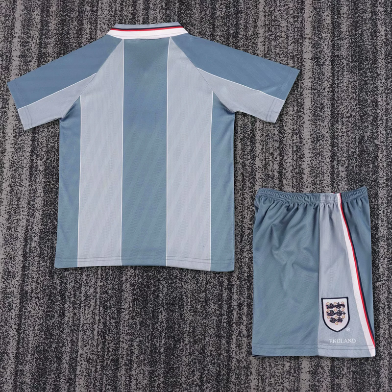 Retro Inglaterra Equipamento Criança Alternativa 1996