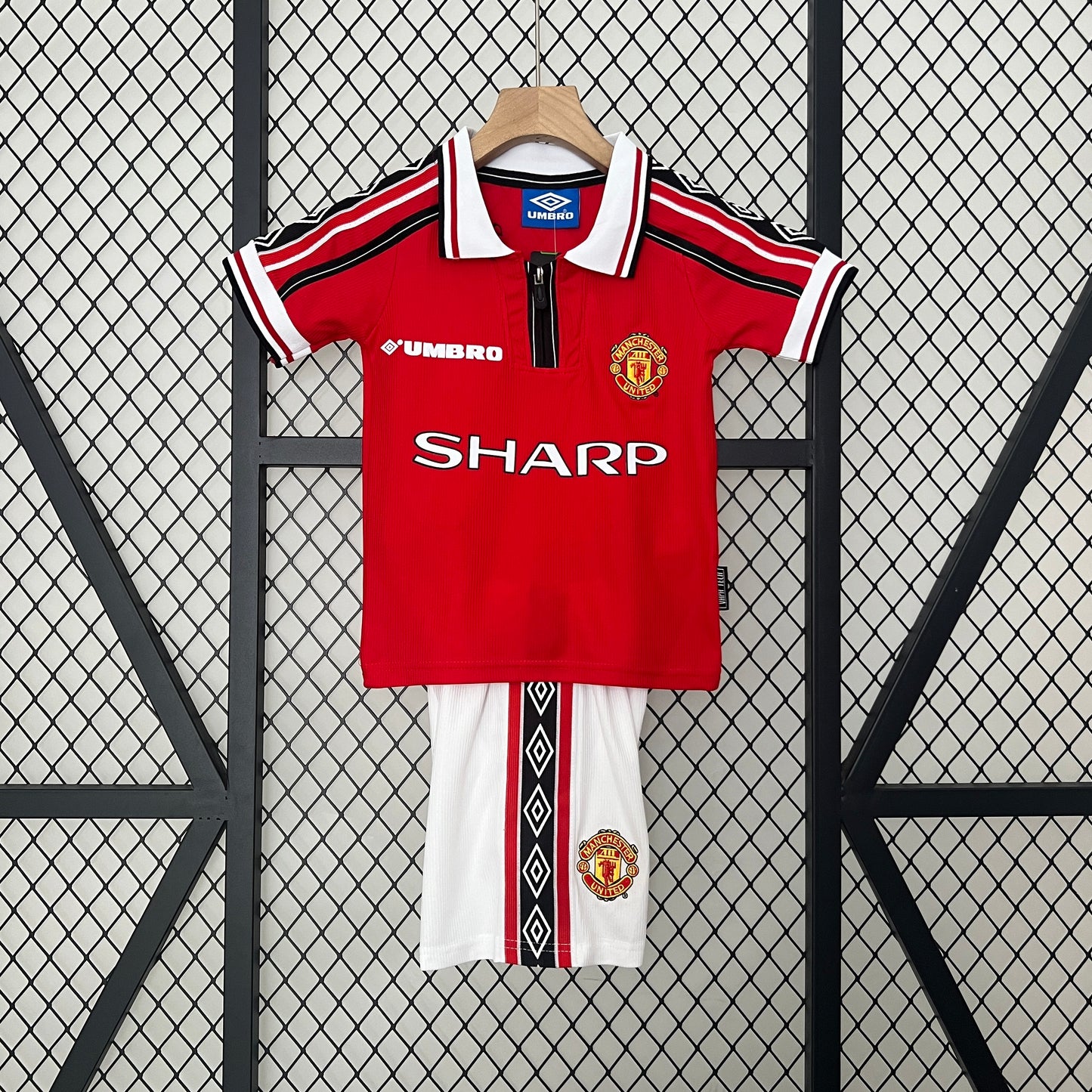 Equipamento Criança Retro Manchester United F.C. Principal 98/99