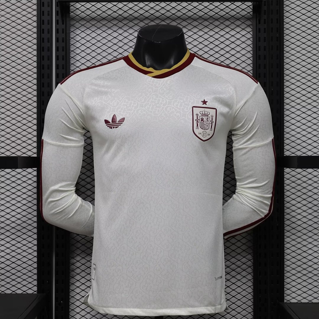 Camisola Espanha Alternativa 2026 Manga Comprida - Versão Jogador