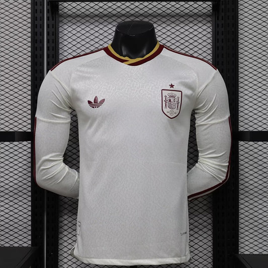 Camisola Espanha Alternativa 2026 Manga Comprida - Versão Jogador