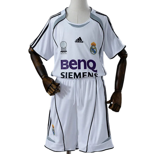 Equipamento Criança Retro Real Madrid CF Principal 06/07