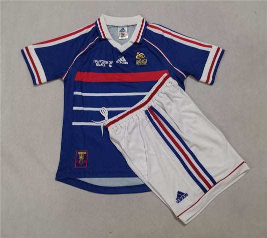 Retro França Equipamento Criança Principal 1998